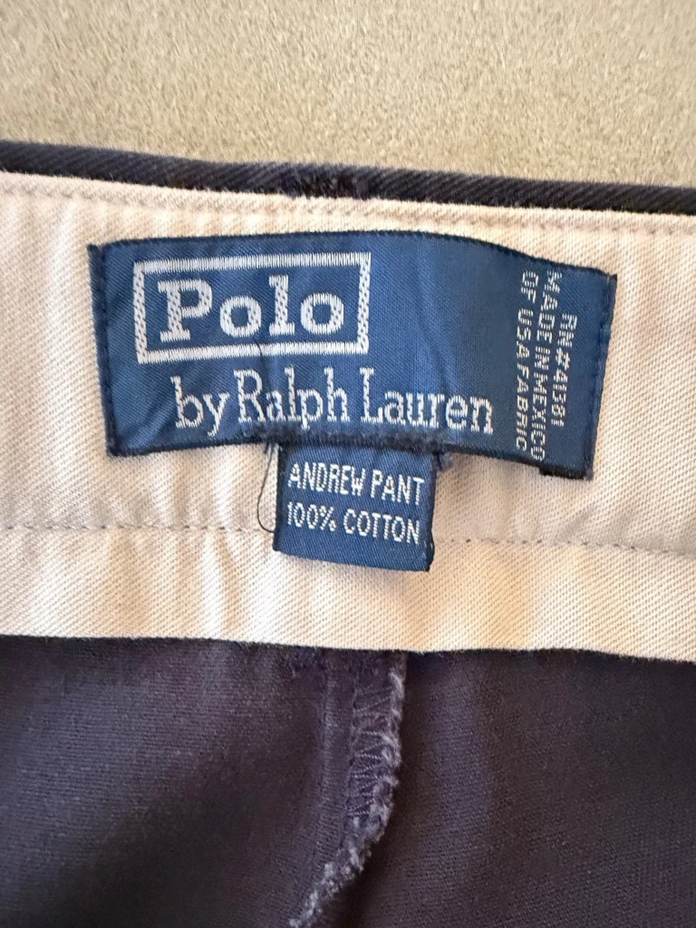 EUC, Polo Ralph Lauren Pants, BIG Andrew Pant, Size 46X30, 100% Cotton